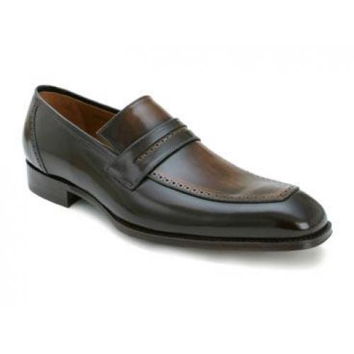 Mezlan Custom Kilgard Brown/Tan Genuine Leather Shoes